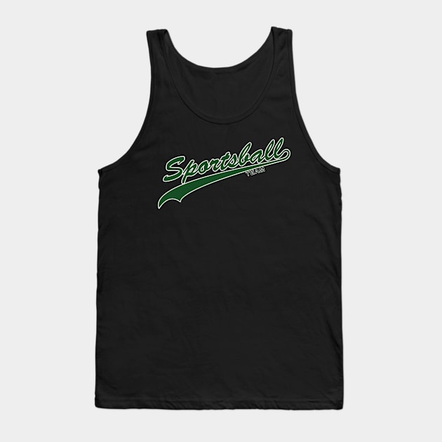 Sportsball! (Green & White) Tank Top by nerdprince